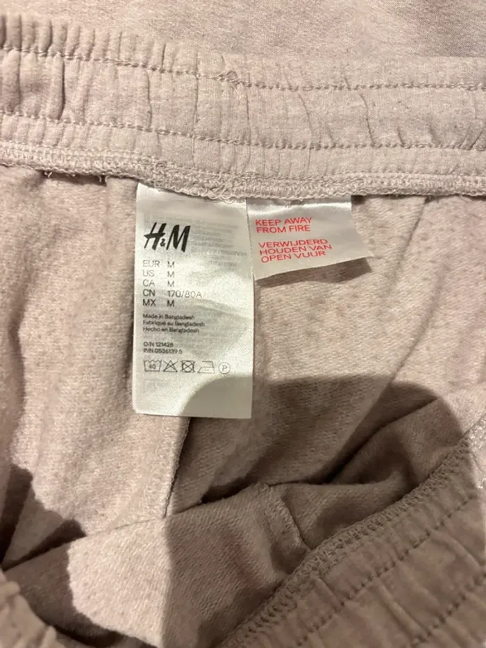 Pantalon de jogging H&M beige clair – Taille M - photo numéro 6