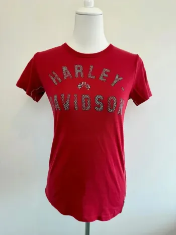 T-shirt Harley Davidson femme rouge taille M
