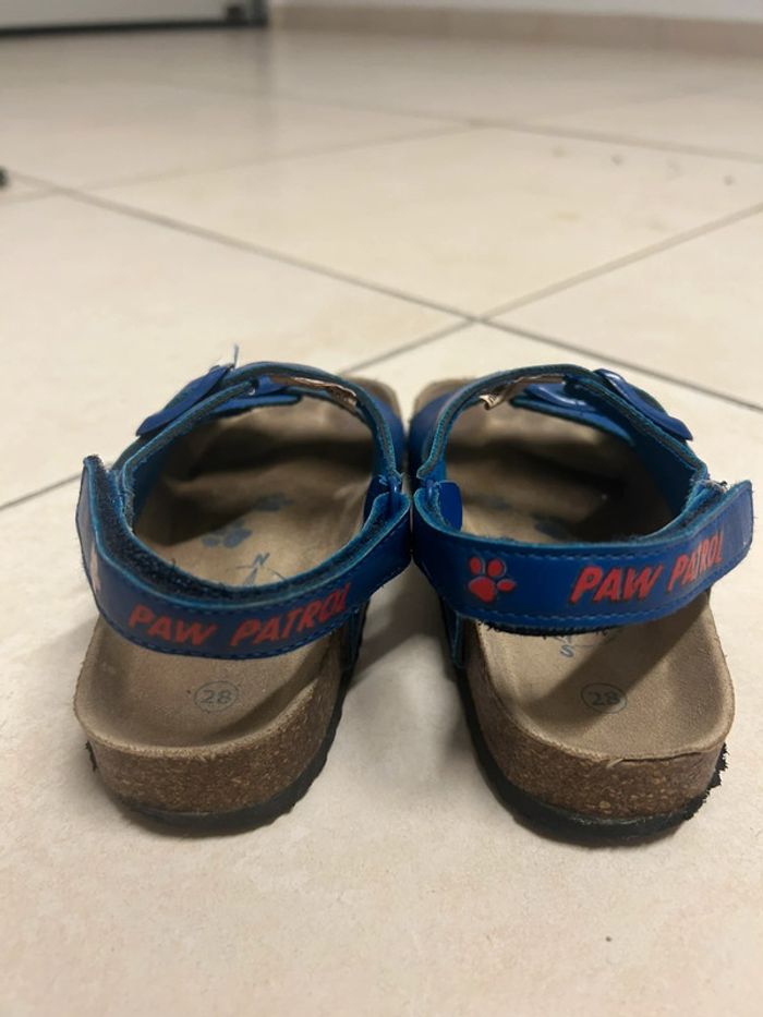 sandales garçon Pat Patrouille bleues à boucle et scratch taille 28 - photo numéro 5