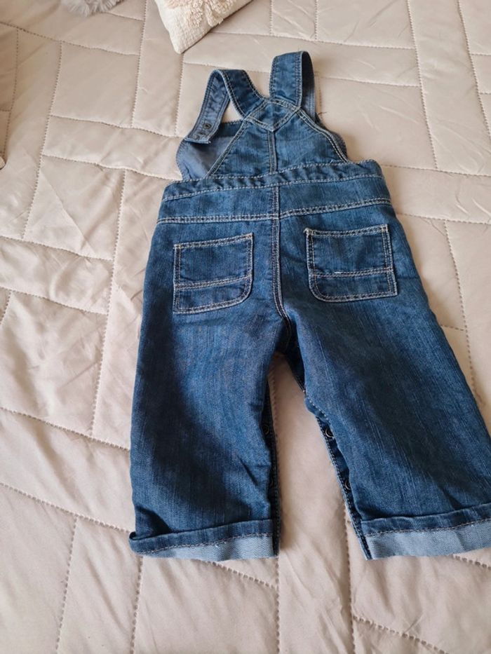 Salopette obaibi jeans 12 mois très bon etat - photo numéro 4