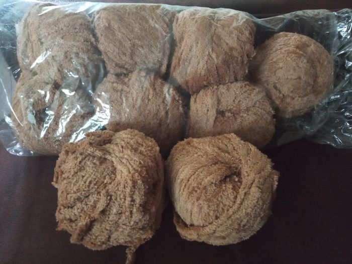 Lot de 9 Pelotes Fantaisies Marron Clair uni (95g chacune environ) - Neuves