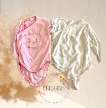 Lot 2 bodies manche longue 6 mois