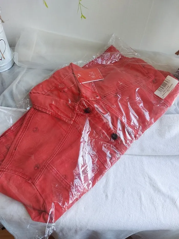 Veste en jean Miss Captain Trend – M – Corail – État : Neuf avec étiquette - photo numéro 3