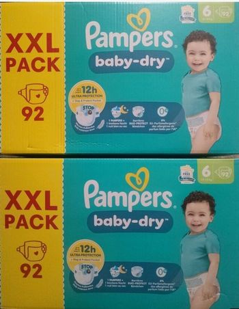 184 couches Pampers taille 4