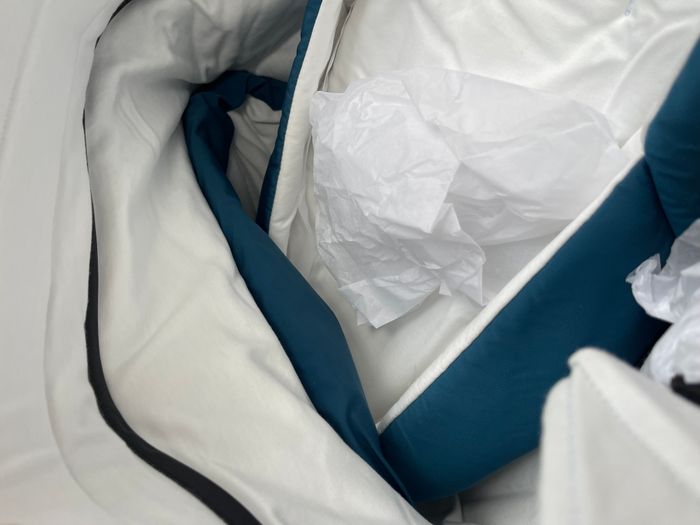 Nacelle souple footmuff chancelière Priam mios  cybex Mountain blue jamais utilisé - photo numéro 7