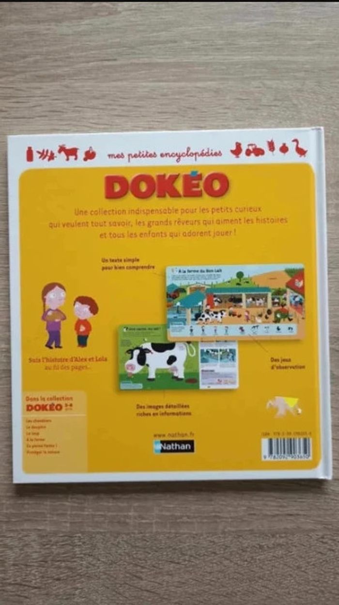 livre album Dokeo mes petites encyclopédies A la ferme Nathan jeunesse - photo numéro 3