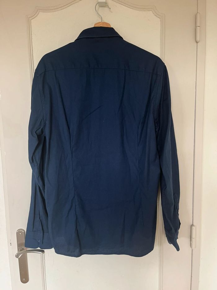 Chemise homme Cambridge coupe ajustée bleu foncé marine – Taille 42 - photo numéro 3