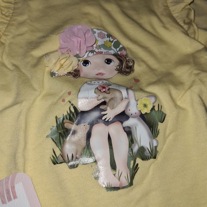Ensemble bébé fille 12 mois Legging et t-shirt - photo numéro 2
