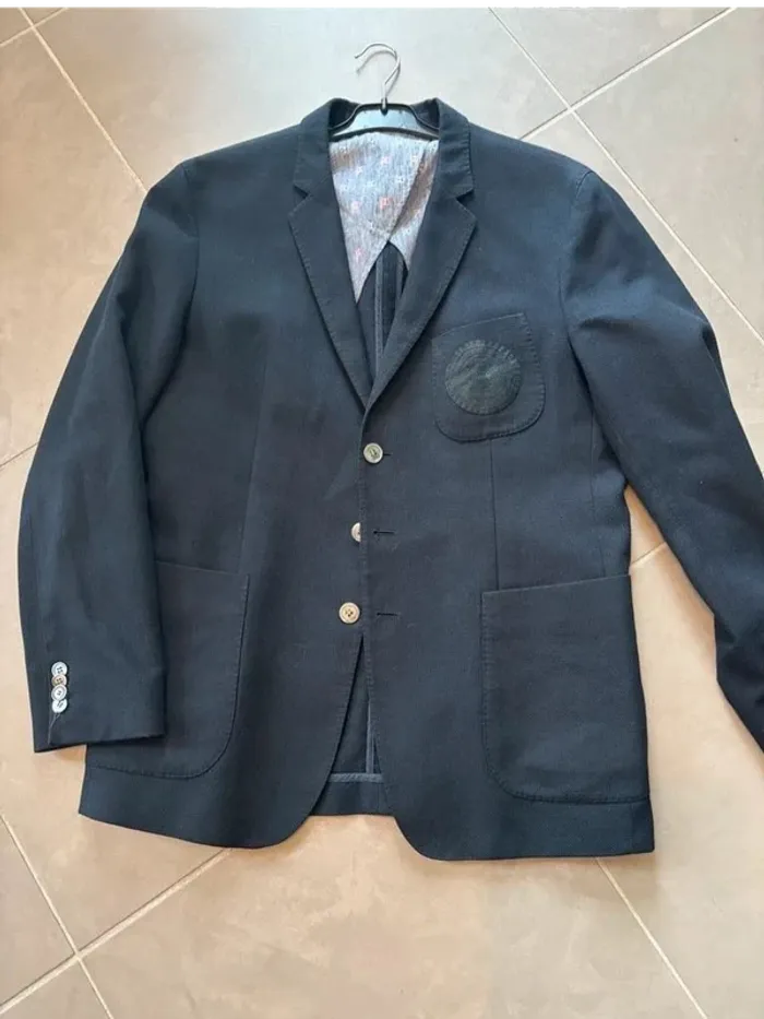 Veste noire en laine T50 Hugo Boss - photo numéro 3