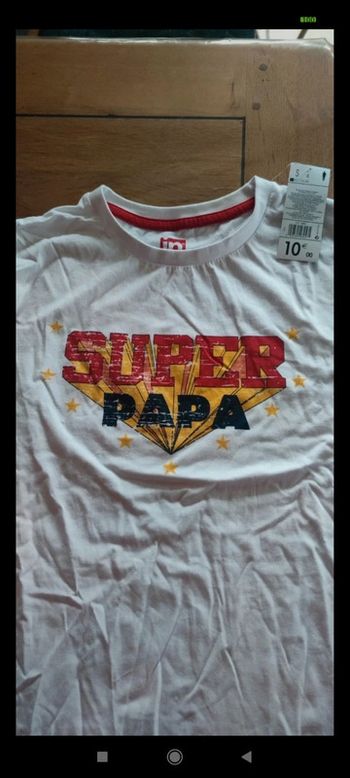 T-shirt super papa taille S