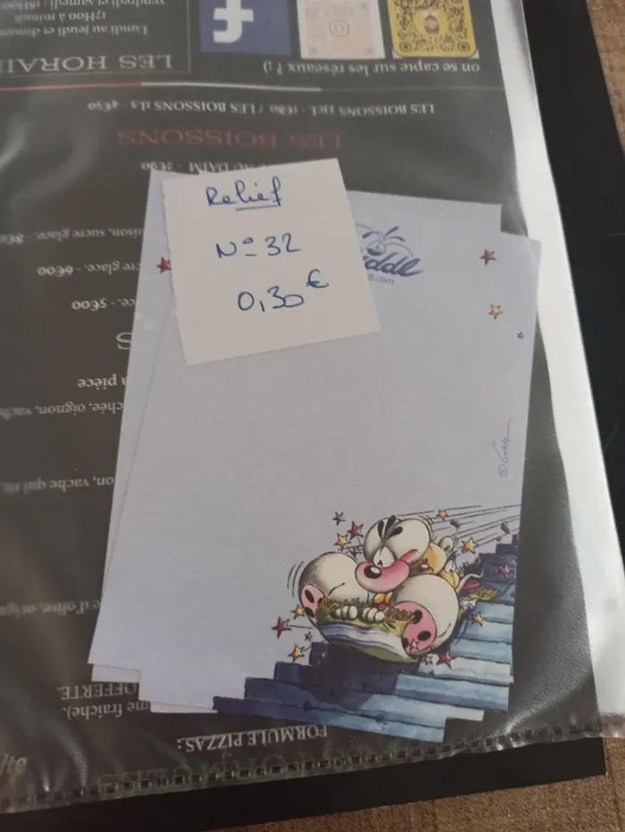 Feuille Diddl relief 32 0,30€