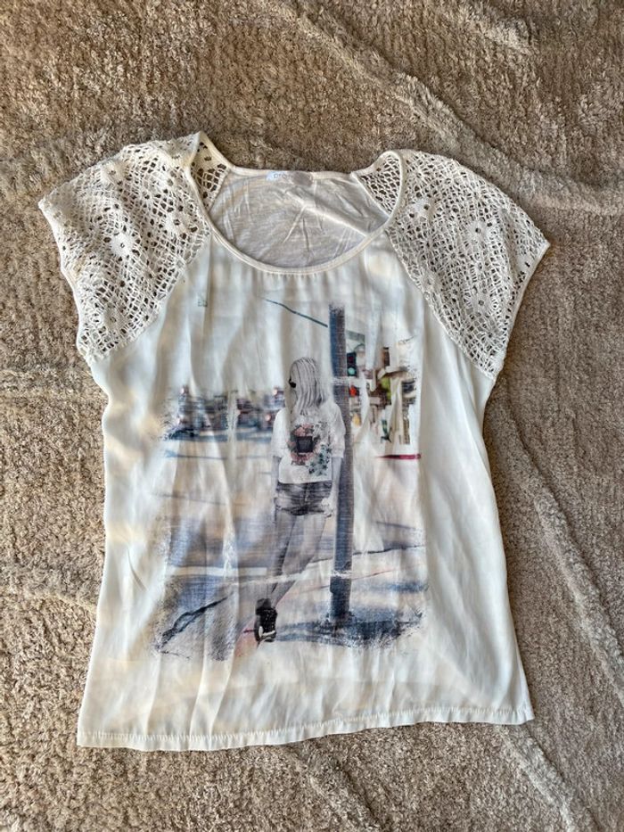 Tee-shirt femme motif