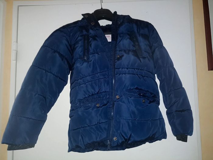 Manteau doudoune 10ans bleu foncé