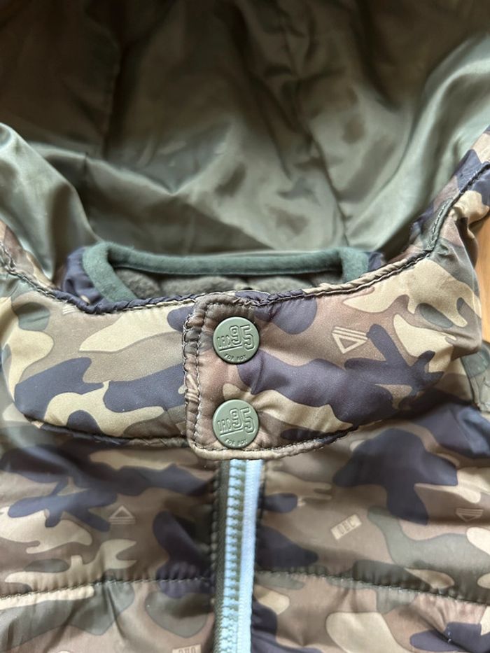 Doudoune sans manches à capuche doublée polaire militaire garçon Orchestra - photo numéro 2