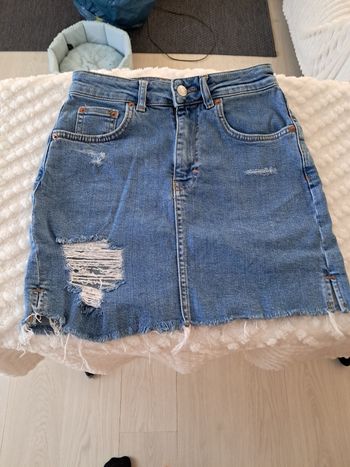 Mini jupe en jeans pull & bear taille s