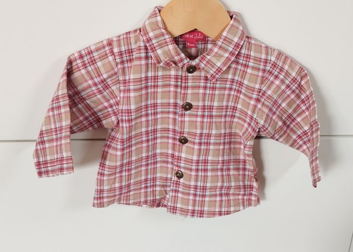 Chemise ML garçon 6 mois bob et julie
