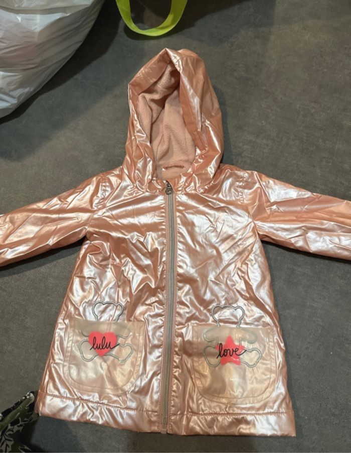 Imperméable rose Lulu castagnette 12 mois
