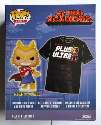 Figurine Funko Pop & Tee My Hero Academia Silver Age All Might Glow in the Dark