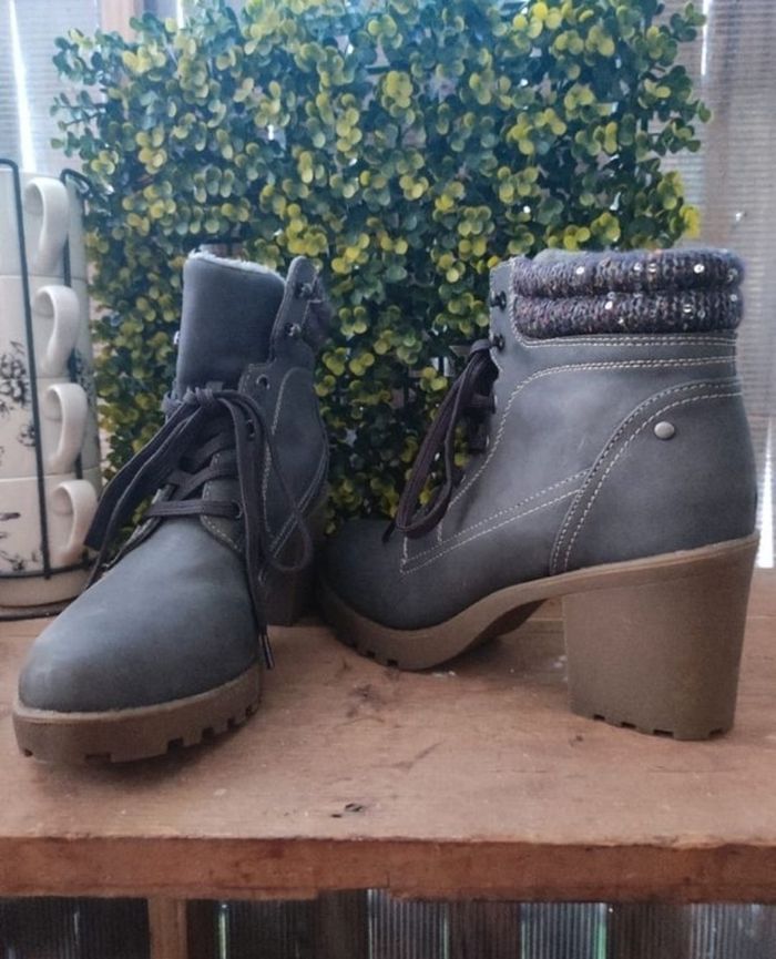 Bottines grises taille 41 - photo numéro 2