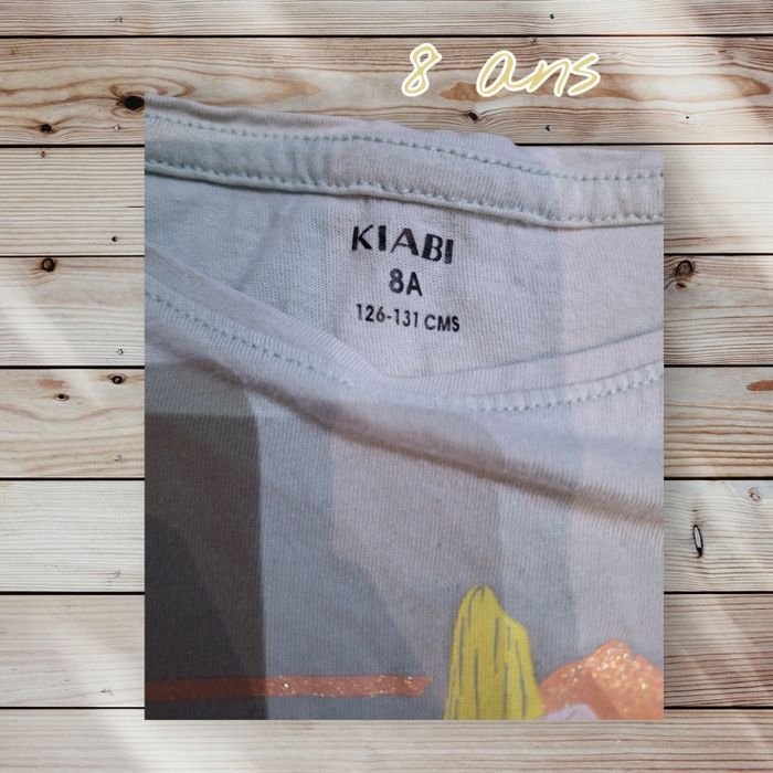 T-shirt fleuri Kiabi 8 ans - photo numéro 3