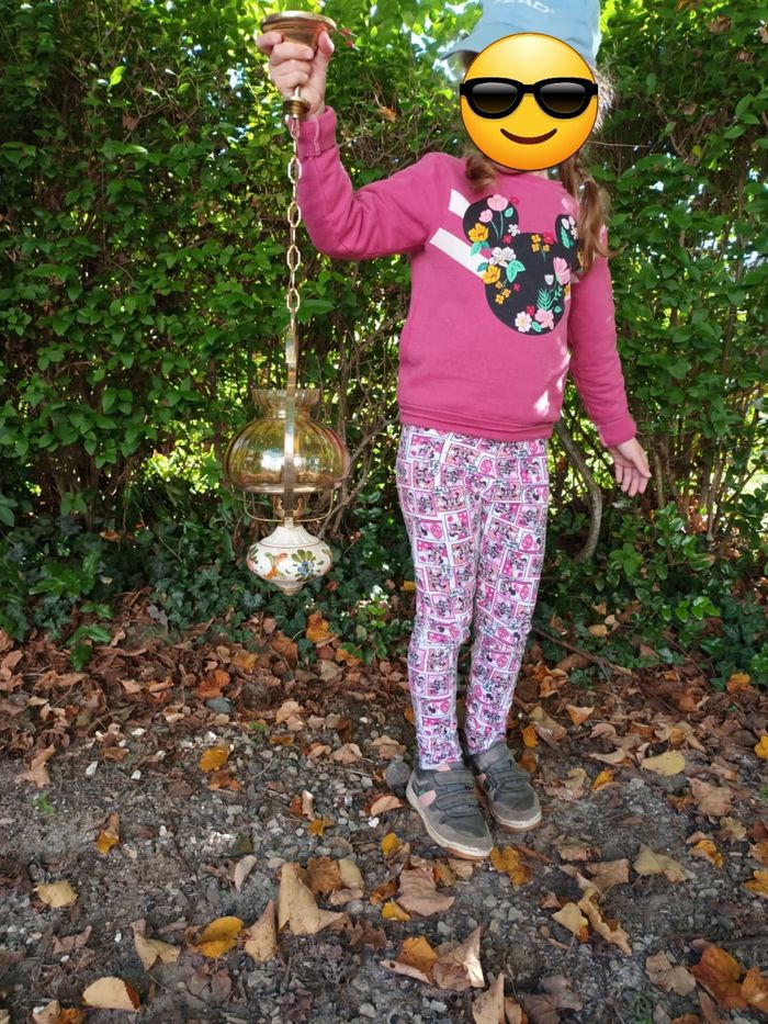 Suspension lustre ancien vintage - photo numéro 7