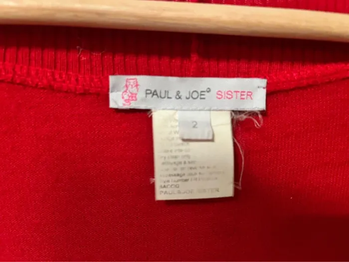 Pull tunique Paul&Joe rouge, manche courte - photo numéro 3