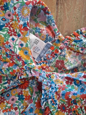 Blouse jacadi manches longues 10 ans liberty