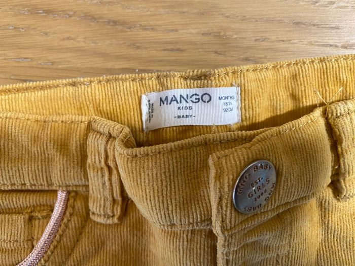 Mango Pantalon velours moutarde Taille 18/24 mois - photo numéro 5