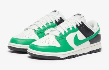 Chaussure sneakers Nike dunk low Celtics vert & noir 