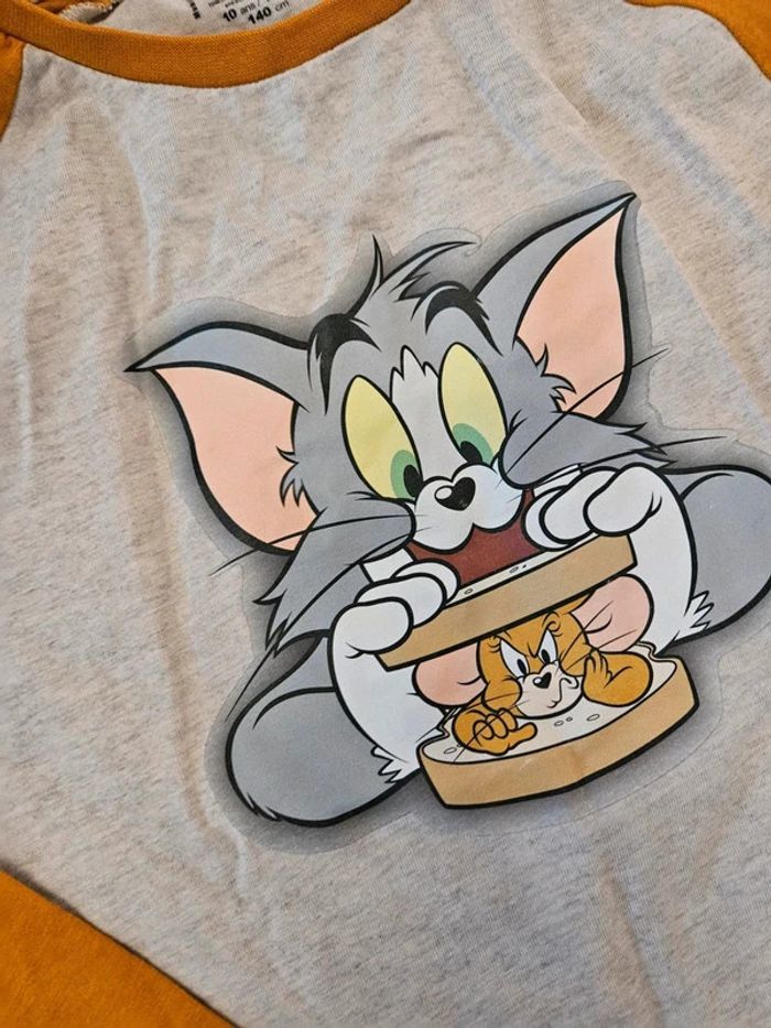 Tee shirt manches longues orchestra 10 ans Tom&jerry - photo numéro 4