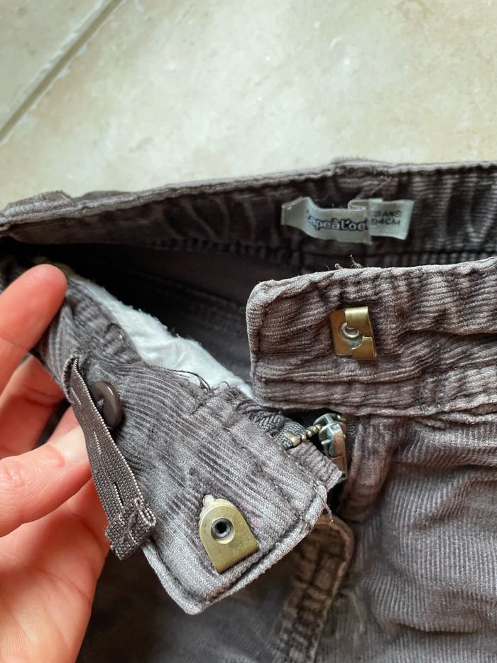 Lot hiver 2 pantalons velours et un pull tout doux - photo numéro 7