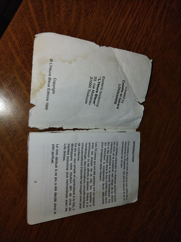 L OEIL DE LOTUS 1999 voyance TRÈS RARE livré français anglais - photo numéro 6