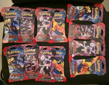 Pokémon 3 Artset de 12 Boosters EV10 Rivalités Destinées sous Blisters Cartonnés