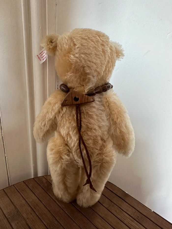 Ours ancien articulé Steiff peluche édition limitée numérotée rouge chiné beige 672200 28cm - photo numéro 7