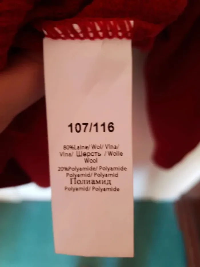 Très beau pull rouge 80% laine taille XL - photo numéro 5