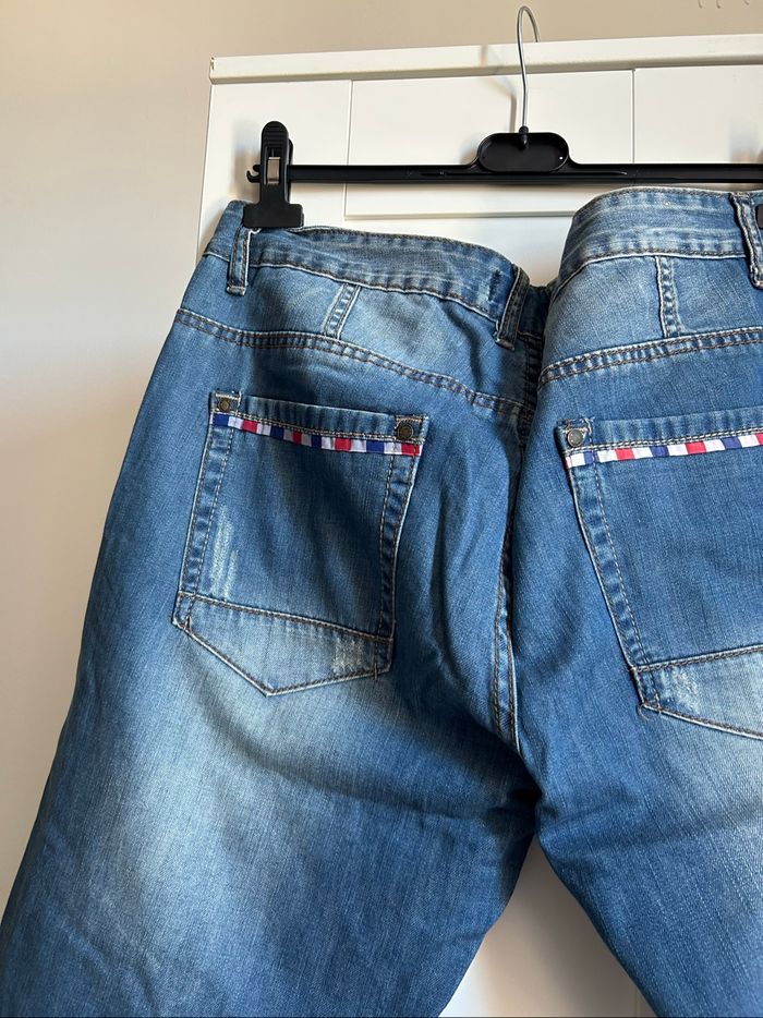 Pantacourt bleu en jean Truerise Tailles 44-46 - photo numéro 7