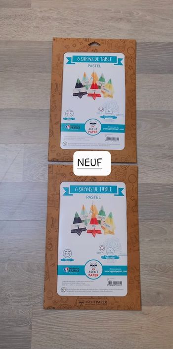 12 Sapins de table, marqueur de table