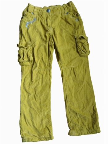 Jean doux vert moutarde Vertbaudet