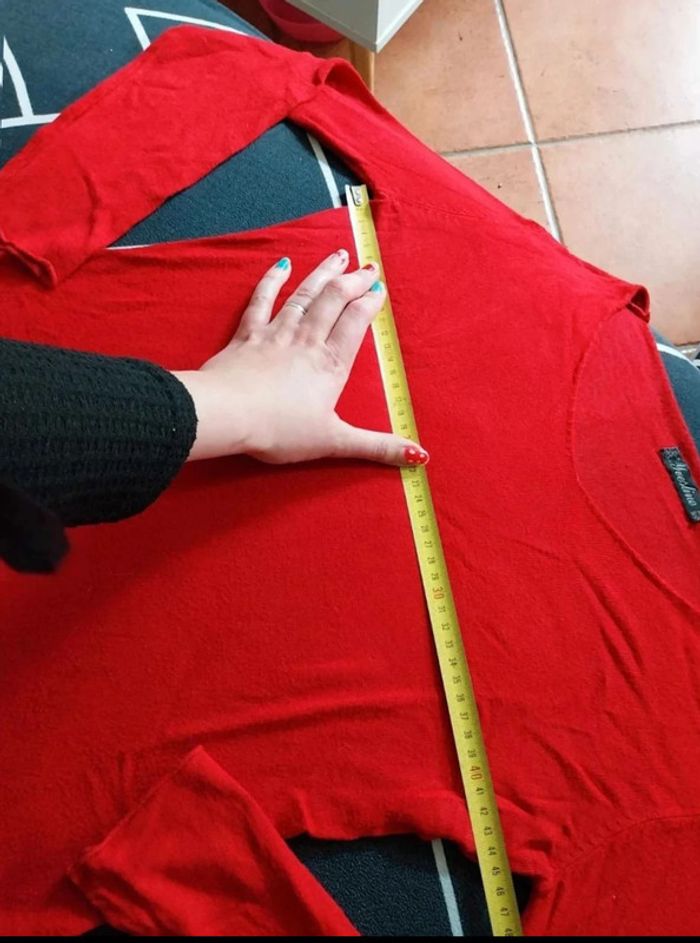Pull rouge TU - photo numéro 5