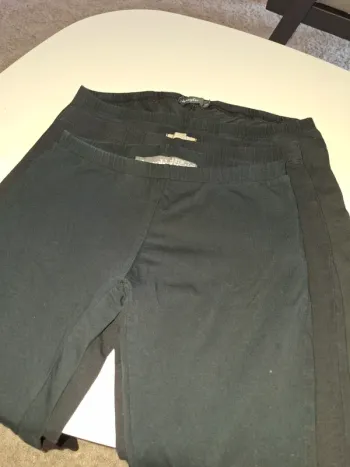 Lot de 3 leggins courts noir