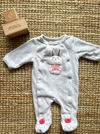 Pyjama velours Gemo Naissance / 50cm