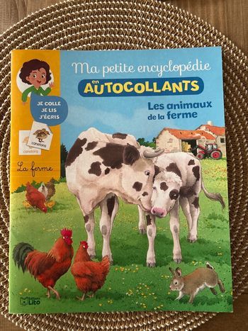 Ma petite encyclopédie en autocollants, les animaux de la ferme.