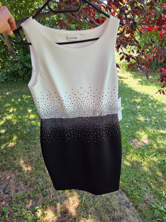 Robe femme tailleur avec strass calvin klein - photo numéro 3