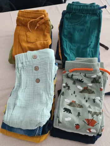 Lot pantalons/shorts enfant 2 ans (21 articles)
