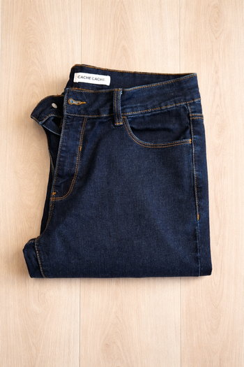 jean femme cache cache bleu brut taille 40 coupe slim stretch denim