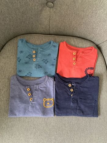 Lot de 4 t shirt manche longue