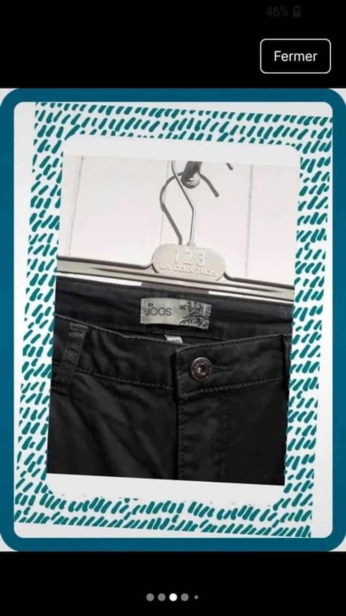Pantalon skinny femme dégradé de vert Taille 40 - By Joos - photo numéro 2