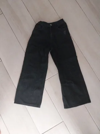Jean large noir mango 12 ans