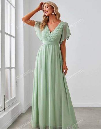 Robe de demoiselles d’honneur vert d’eau