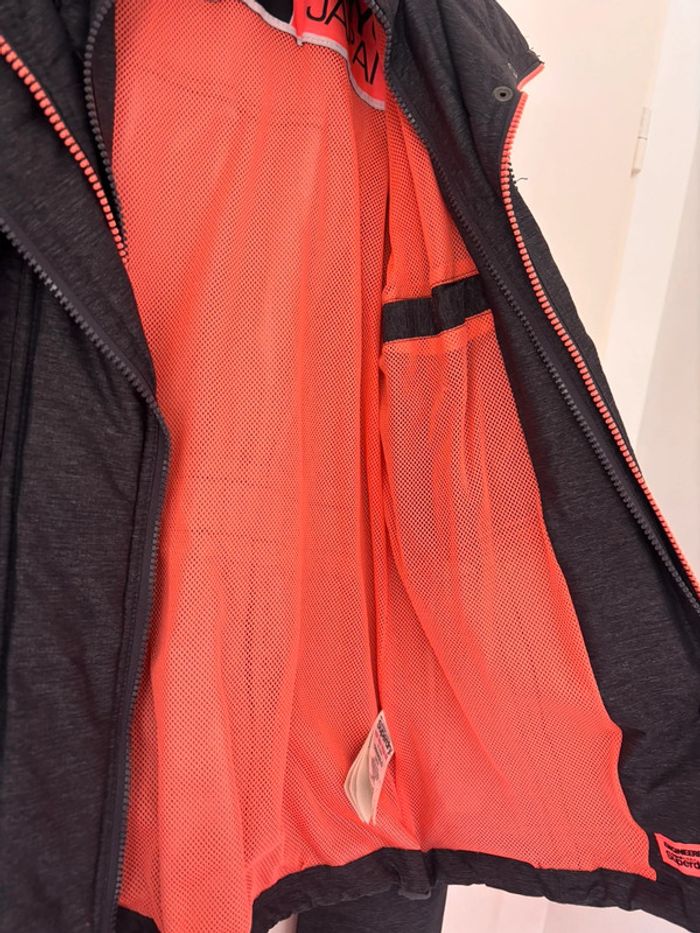 Blouson Superdry gris et rose - photo numéro 4